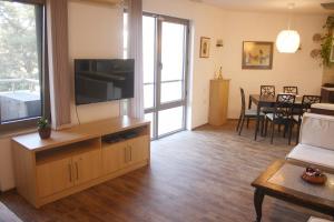 TV a/nebo společenská místnost v ubytování Central Square Apartment