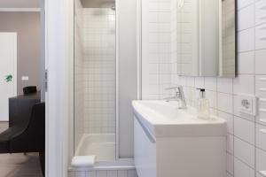 Koupelna v ubytování Hotel Ódinsvé