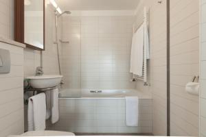 Koupelna v ubytování Hotel Ódinsvé