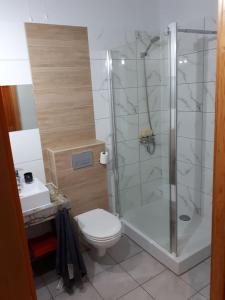 Kúpeľňa v ubytovaní Hostel Staromiejski + 37 fotografií