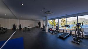 Fitness centrum a/nebo fitness zařízení v ubytování Hotel Osmine