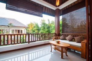 Balkón nebo terasa v ubytování Flamboyant Villa Ubud