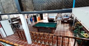 Biliár nebo kulečník v ubytování Hostal Sendero de Volcanes