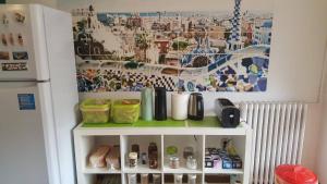 Kuchyňa alebo kuchynka v ubytovaní Fabrizzios Terrace Hostel