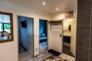 Η κουζίνα ή μικρή κουζίνα στο Ferienwohnung Brunnenbach II +21 φωτογραφίες