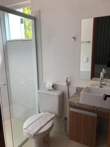Phòng tắm tại Hotel Encontro das Águas