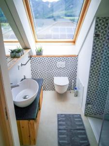 Koupelna v ubytování Ferienwohnung
