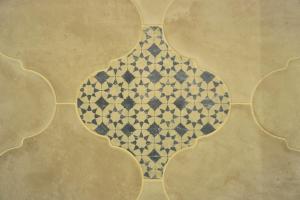 a tile floor with a pattern on it at Ca di Cetta in Finale Ligure