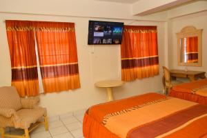 TV a/nebo společenská místnost v ubytování HOTEL BAEZA