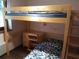 Palanda nebo palandy na pokoji v ubytování Apartman Naji - Tale