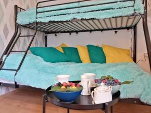 Giường trong phòng chung tại Agroturystyka Iwańcze Pole +85 ảnh
