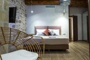 Postel nebo postele na pokoji v ubytování Kamartsos Villa 3