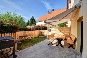 Zahrada ubytování Apartmán u Brány