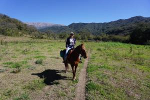 una mujer montando un caballo en un campo en Finca Las Margaritas, en Chicoana 79 fotos más