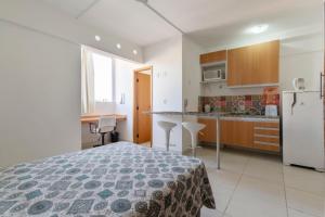 Kuchyň nebo kuchyňský kout v ubytování Spot Residence São Carlos 700m da USP