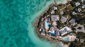 an aerial view of an island in the ocean at Cocobay Resort Antigua - All Inclusive - Adults Only in Johnsons Point