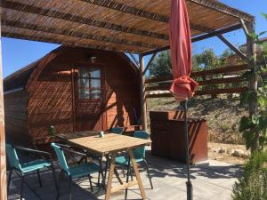 A patio or other outdoor area at casa cologna glamping