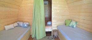 A bed or beds in a room at casa cologna glamping