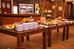 Comida no hotel ou em algum lugar perto