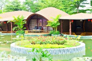 Con Khuong Resort Can Tho外面的花园
