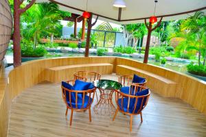 Con Khuong Resort Can Tho外面的花园