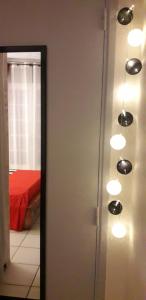 Voodi või voodid majutusasutuse Happyhome toas