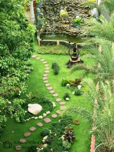 Con Khuong Resort Can Tho外面的花园