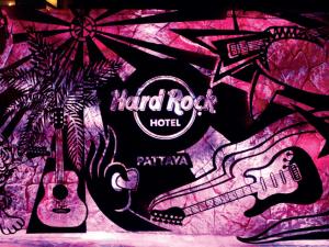 a black and white photo of a pair of shoes at Hard Rock Hotel Pattaya - SHA Extra Plus in Pattaya Central