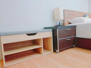 Voodi või voodid majutusasutuse Star Coffee & Homestay toas