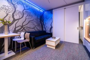 A seating area at Apartment Luna Hrebienok C111