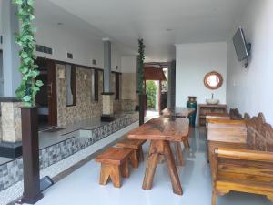 Posezení v ubytování Gedhong Hostel