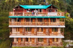 Balkón nebo terasa v ubytování Soham's Chateau De Naggar - Manali