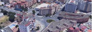 an aerial view of a city with buildings at Apartamento Atico Algeciras in Algeciras