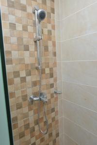 a shower with a shower head in a bathroom at SWEET DREAM in Higuey