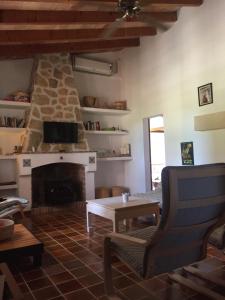 A seating area at Can Petrel