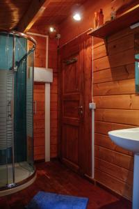 Koupelna v ubytování Finca Pura Vida Blockhaus
