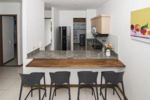 Η κουζίνα ή μικρή κουζίνα στο Magico Apartamento Frente al Mar 2 Habitaciones PAZ124