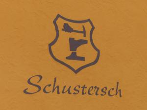 Ein Zertifikat, Auszeichnung, Logo oder anderes Dokument, das in der Unterkunft Schusters Haus ausgestellt ist