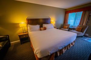 Voodi või voodid majutusasutuse Alpine Inn & Suites toas