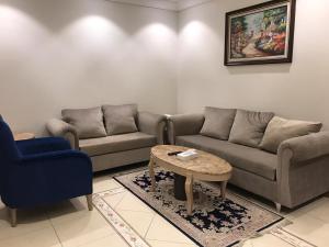 Istumisnurk majutusasutuses Ajwaa Suites