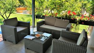 Posezení v ubytování Dalyan Villa StoneHouse-2