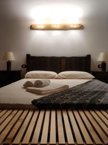 Tempat tidur dalam kamar di Casa Estrac