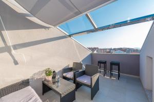 Balkón alebo terasa v ubytovaní Apartments Luky