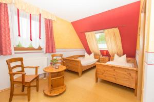 Katil atau katil-katil dalam bilik di Steigerwaldpension
