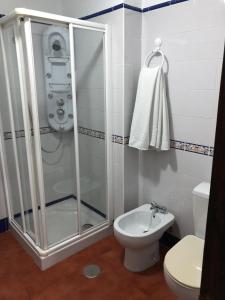 Koupelna v ubytování Hotel La Yedra