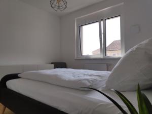 Postel nebo postele na pokoji v ubytování City Appartement Wien-Schwechat