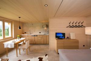 Dapur atau dapur kecil di Gartenstudio Waldblick