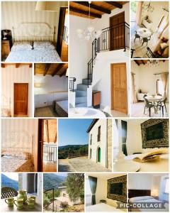 un collage de fotos de una casa en Agriturismo Don Cesarino, en CastellʼUmberto