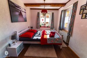 Letto o letti in una camera di Pension Chesselberg
