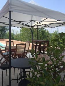 Balkón nebo terasa v ubytování Sentirsi a casa